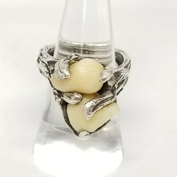 Trifari Jewelry - 1970s Jonathan Bailey Trifari Sculpturesque Ring